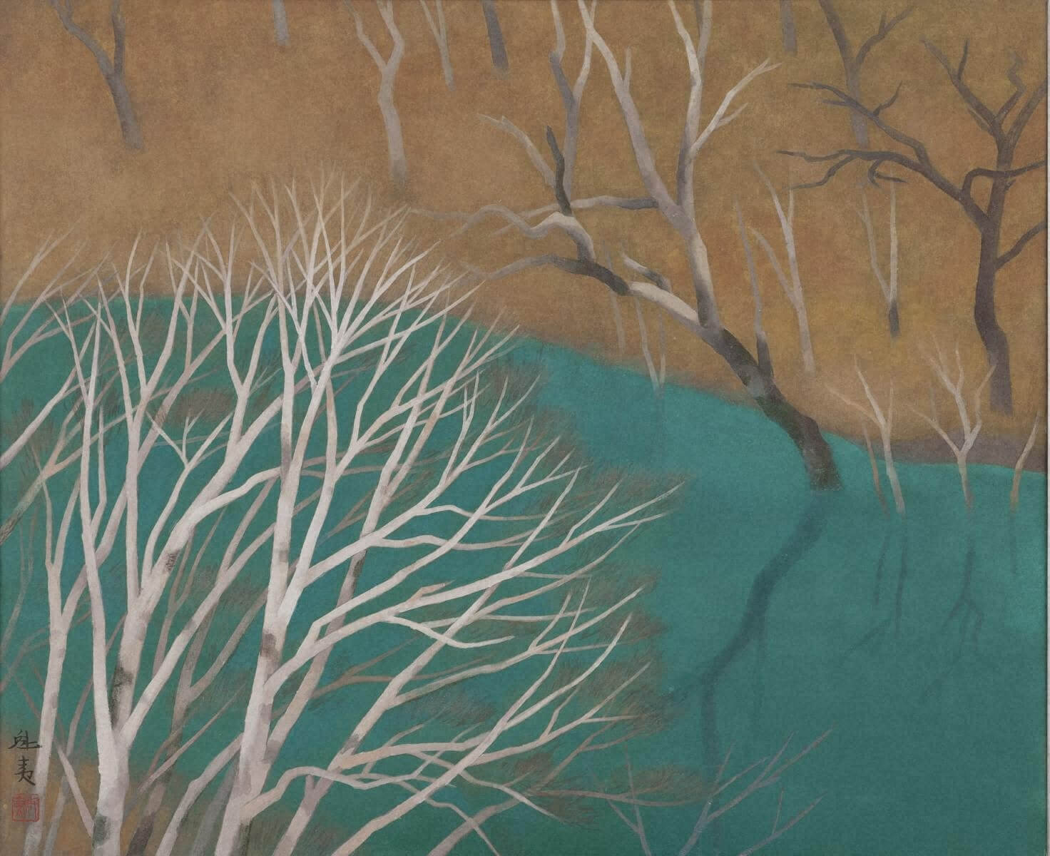 [1-081]青き淵　東山魁夷